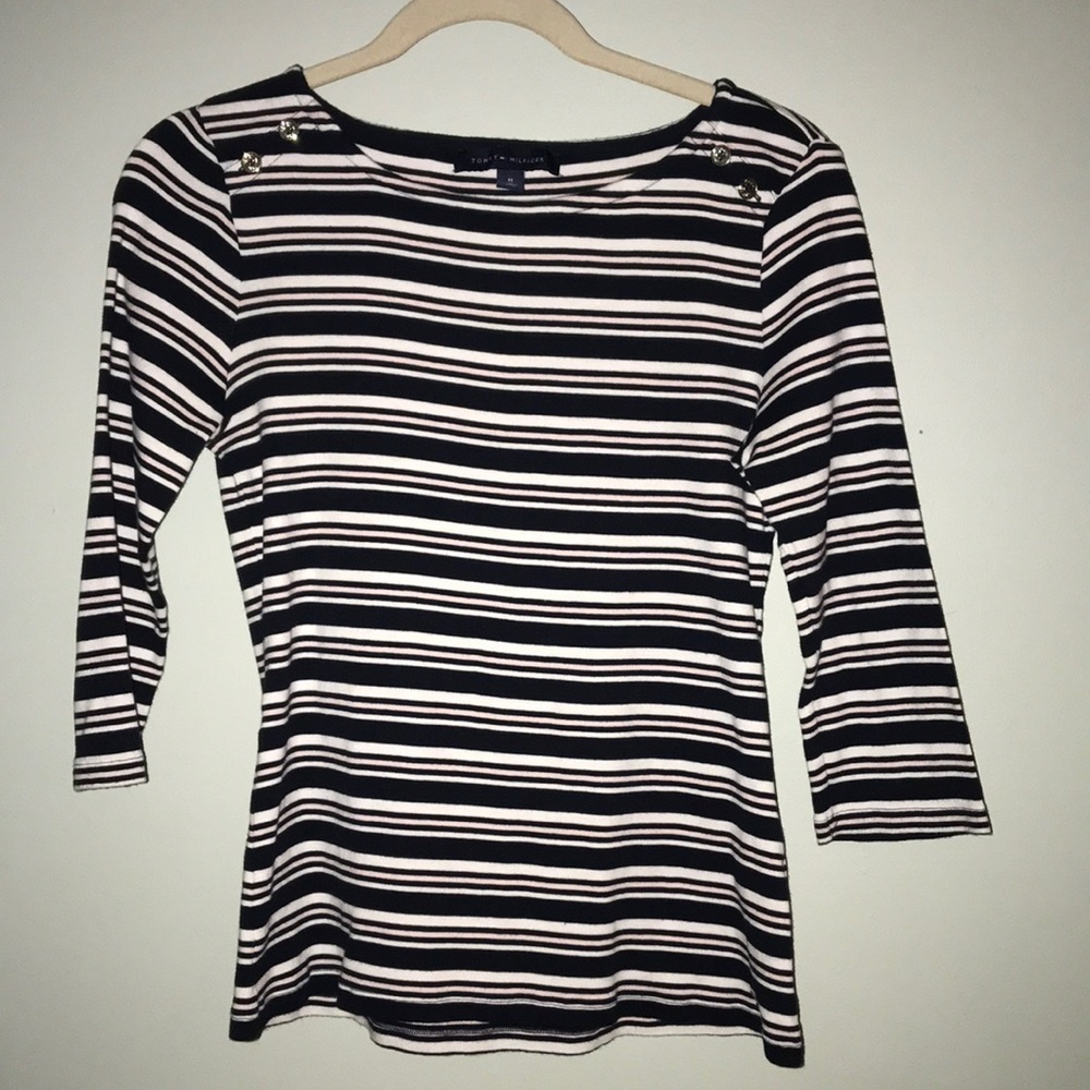 Tommy Hilfiger Striped Top Size Medium